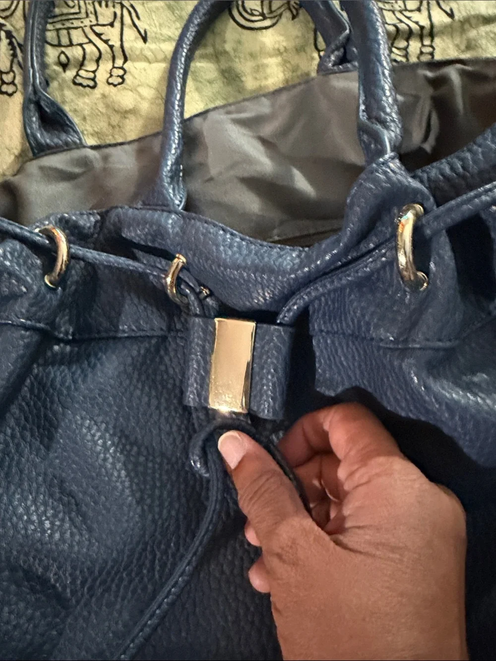 JustFab pebbled leather